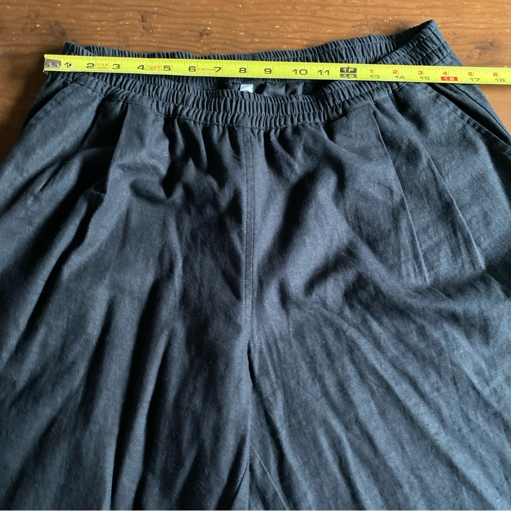 NWT The Celect Los Angeles Black Linen Pull-On Balloon Pants Streetwear Size XL - Picture 13 of 16